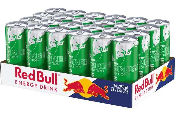 RED BULL Energy Drink Alu 6252 Green Edition 25 cl, 24 Stk.