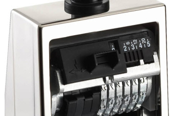 REINER Nummerstempel Schrifth. 5,5mm 53 11 schwarz silber