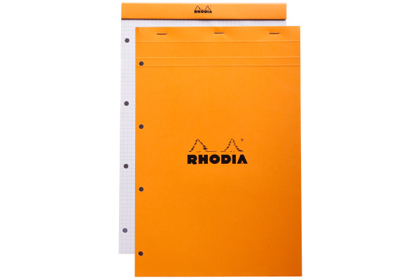 RHODIA Notizblock orange 210x318mm 20200C kariert 80 Blatt