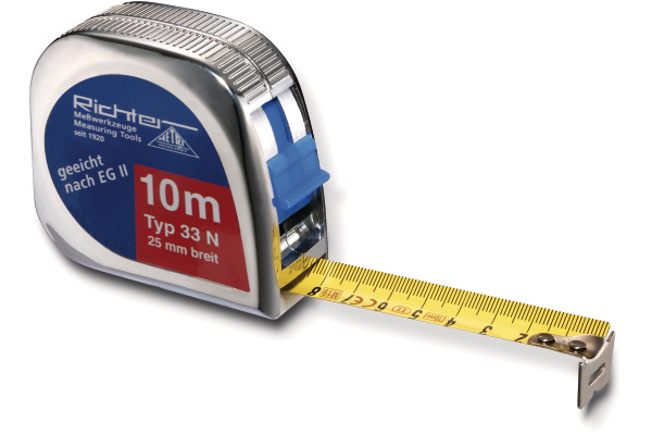 RIEFFEL Rollmeter 10m A10102 chrom