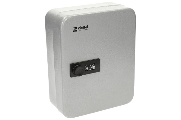 RIEFFEL Schlüsselkasten KyStor grau A15612 24,2x30x8cm 28 Haken