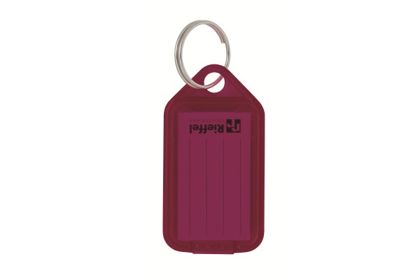 RIEFFEL Schlüsseletiketten 38x22mm A15823 rubinrot 100 Stück
