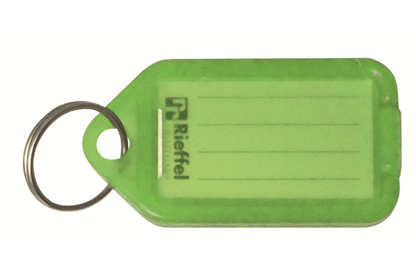 RIEFFEL Schlüsseletiketten 38x22mm KT 1000NG neon vert 100 Stück