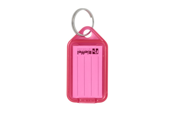 RIEFFEL Schlüsseletiketten 38x22mm KT1000PIN pink 100 Stück