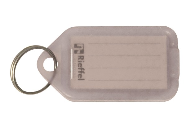 RIEFFEL Schlüsseletiketten 38x22mm KT1000TRA transparent 100 Stück
