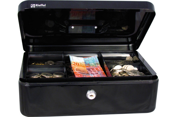 RIEFFEL Geldkassette Valorit VTGK3SCHW 8,2x26,2x19,2cm schwarz