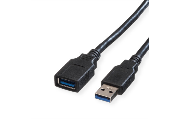 ROLINE USB-A-A, Verlängerungskabel 11.02.897 Black, ST/BU, 3.2 Gen1 1.8m