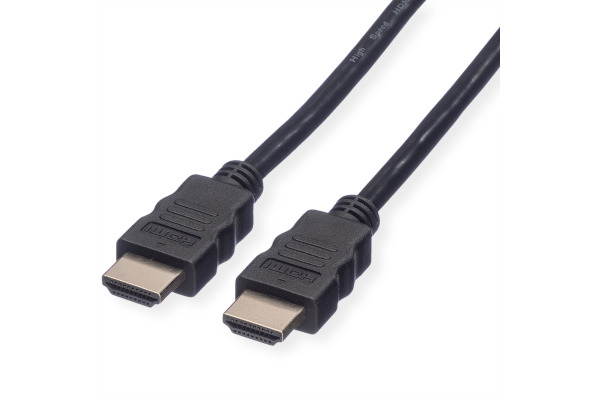 ROLINE HDMI High Speed Kabel, Eth. 11.04.554 Black, ST/ST, 2160p, 3D 3m