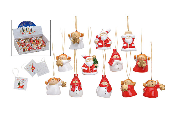 ROOST Weihnachtshänger 3x4.5cm 10016700 Weihnachtsfiguren, assortiert