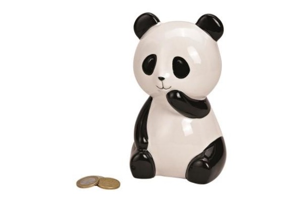 ROOST Sparkasse Panda 10x15x10cm 10023656 weiss, schwarz