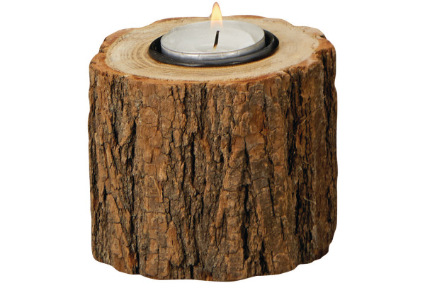 ROOST Teelichthalter 10x10x10cm 22031402 Holz, Metall Baum