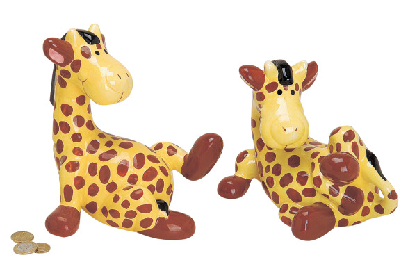 ROOST Sparkasse Giraffe 21440 gelb-braun 18cm