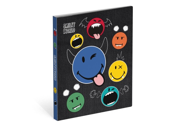 ROOST Ordner Smiley WD Crazy A4 505071 monster smiley 26x3x32cm