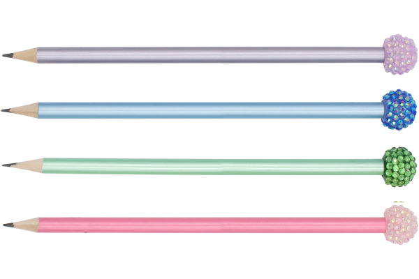 ROOST Bleistift Glitter Ball TSKY-P06 farbig assortiert