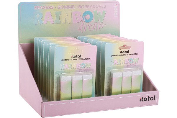 ROOST Radiergummi Rainbow XL2056 3 pcs. 2.2x1.2x6.2cm