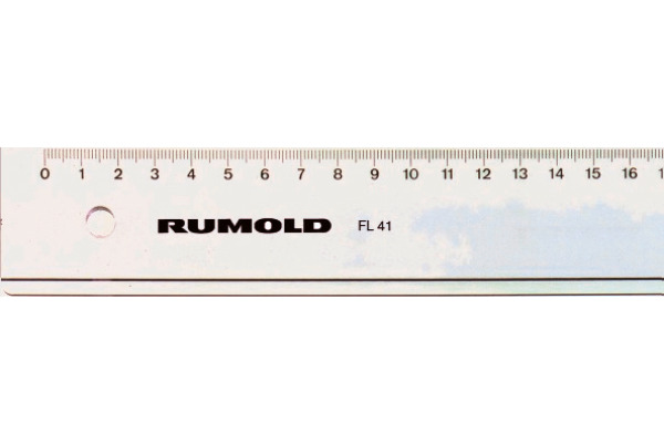 RUMOLD Technikerlineal 40cm FL41/40 transparent