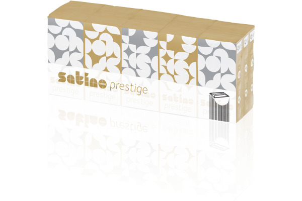 SATINO Taschentücher Satino Prestige 572390 4-lagig, 15 Stk. 10 Blatt