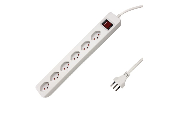 SCHOENENB Steckdosenleiste 1.5m 06.980.6W PLUS quer weiss