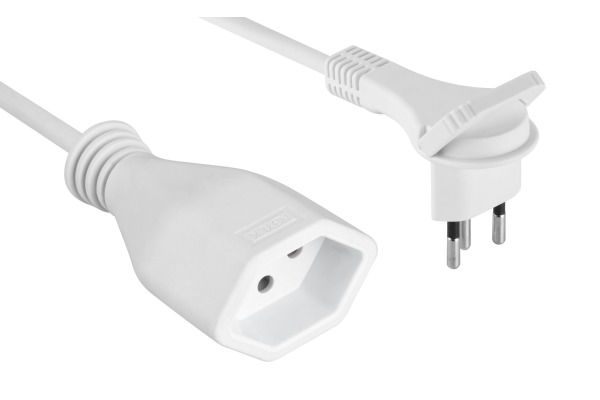 SCHOENENB Verlängerungskabel 1m 82.500.1W FLAT 3-Polig weiss