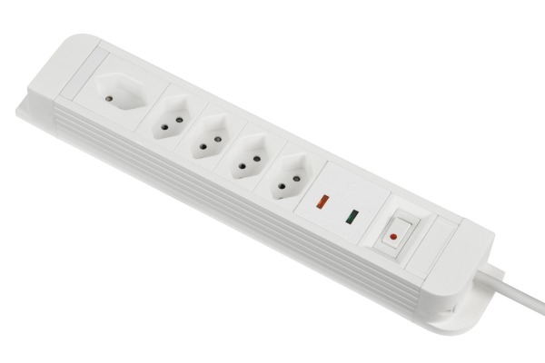 SCHOENENB Steckdosenleiste 1.5m 85.800.5W Überspannschutz weiss