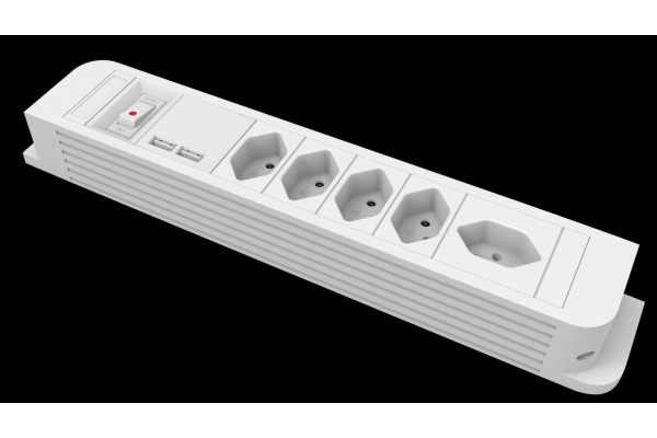 SCHOENENB Steckdosenleiste 1.5m 85.850.5W USB weiss