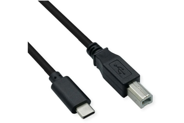 SCHOENENB Cable USB-C to USB-B 90.002/11 1.8m, USB 2.0 black