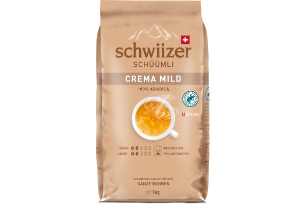 SCHWIIZER Schüümli Crema Mild 1kg 10170521 Bohnenkaffee