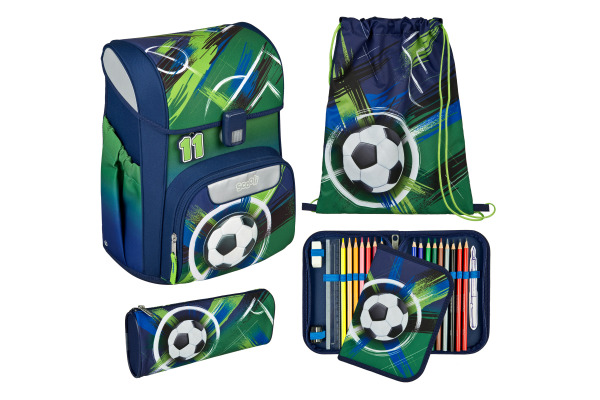 SCOOLI Schulthek-Set EasyStart CSFO8256 Soccer Champ 5-teilig
