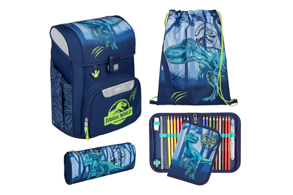 SCOOLI Schulthek-Set EasyStart JUSU8256 Jurassic World 5-teilig