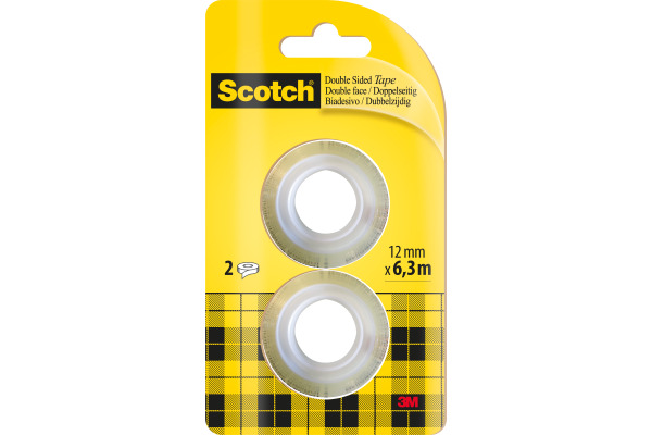 SCOTCH Tape refill 665 12mmx6.3m 136-1263R doppelseitig 2 Rollen