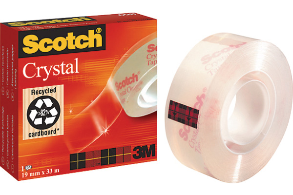 SCOTCH Crystal Tape 600 19mmx33m 6001933K transparent...