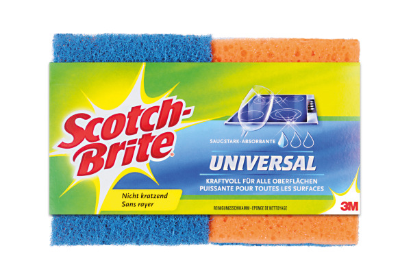 SCOTCH-BRITE Universal Schwamm UNNS2CH blau orange 2...