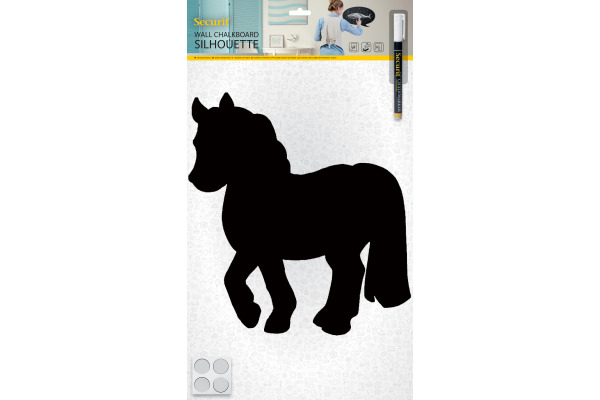 SECURIT Kreidetafel HORSE FB-HORSE schwarz 33.2x28.2x0.3cm