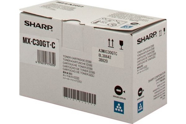 SHARP Toner cyan MX-C30GTC MX-C301W 6000 Seiten