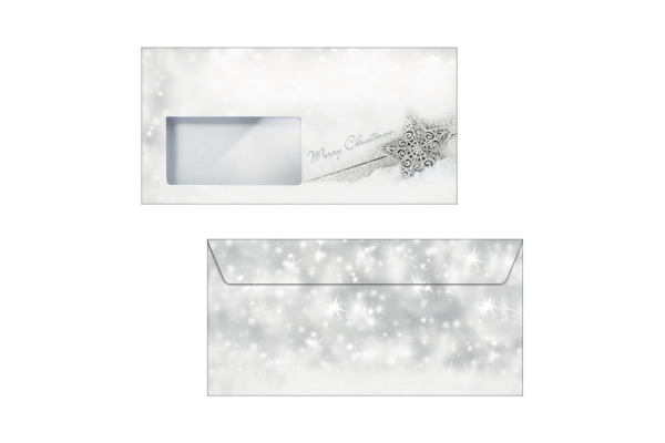 SIGEL Weihnachts-Umschlag 11x22cm DU136 90g 50 Stück