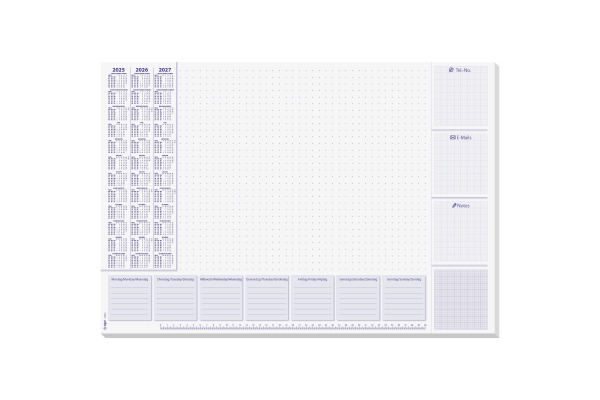 SIGEL Schreibunterlage Lilac 2026-28 H6355 D/E/NL 30 Blatt 59.5x41cm