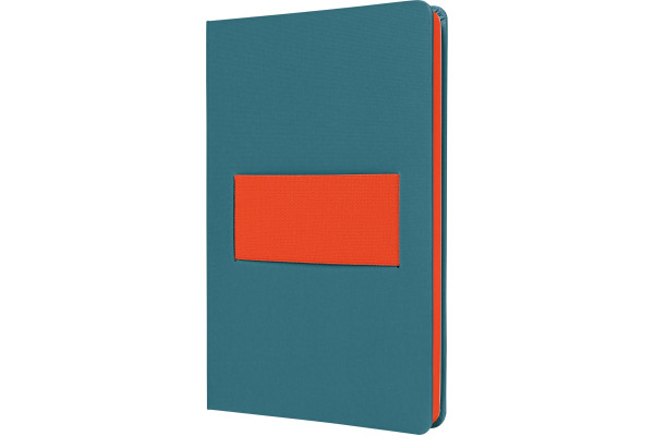 SIGEL Notizbuch Linescape A5 LS205 blau/papaya liniert 176 S.