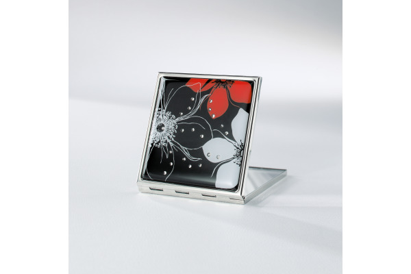 SIGEL Taschenspiegel VZ380 schwarz/rot