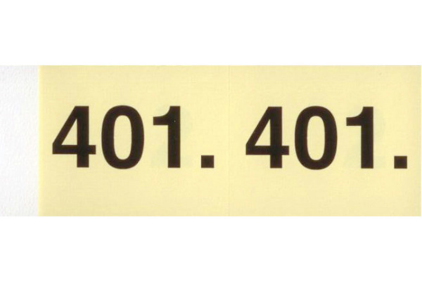 SIMPLEX Garderobenblock 401-500 13099 gelb 100 Blatt
