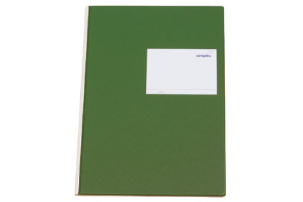 SIMPLEX Statistikbuch A4 19089 4 Kolonnen, grün 80 Blatt