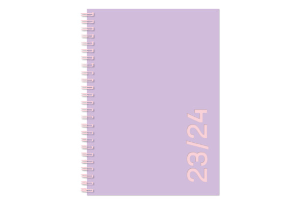 SIMPLEX Colors weekly 17M 23/24 A5 40130S724 violet/pink, 1W/1S 14.8x21cm