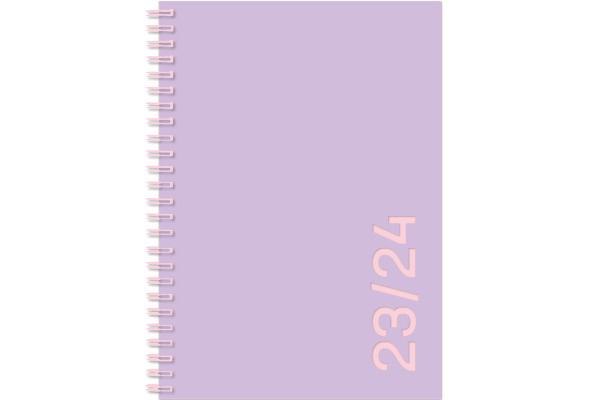 SIMPLEX Colors weekly 17M 23/24 A6 40133S724 violet/pink, 1W/2S 12x16.5cm