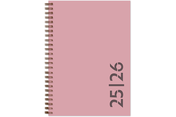 SIMPLEX Schüleragenda Colors 25/26 40133S726 1W/2S 17M h.rosa ML 12x16.5cm