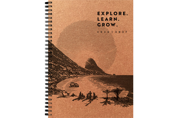 SIMPLEX Schüleragenda Leather 26/27 500405.27 1W/2S 17M Explore ML 14.8x21cm