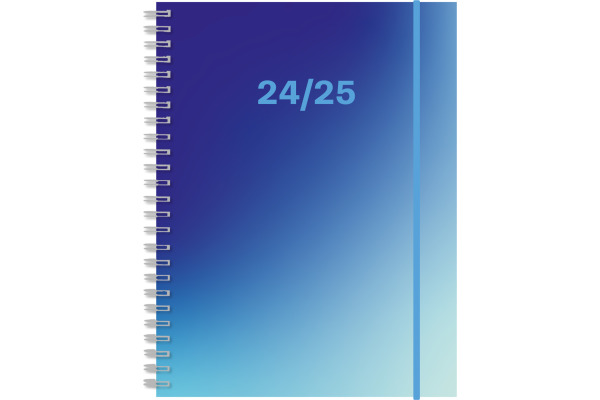 SIMPLEX Schüleragenda Level 24/25 500431.25 1W/2S 17M blau ML 12x16.5cm