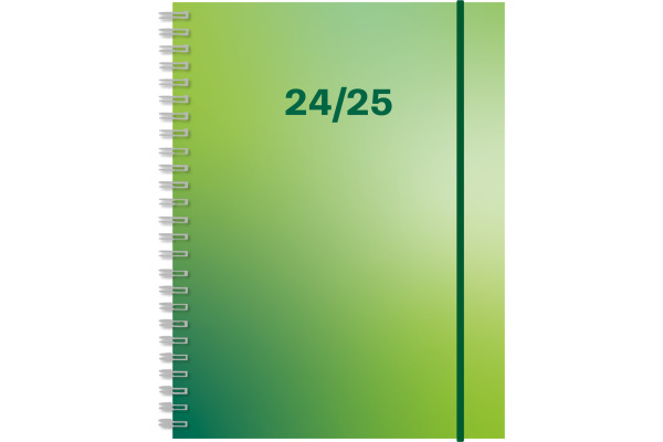 SIMPLEX Schüleragenda Level 24/25 500432.25 1W/2S 17M grün ML 12x16.5cm