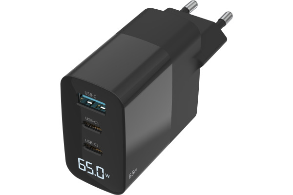 SITECOM 65W PD Wall Charger CH-1002 with LED display