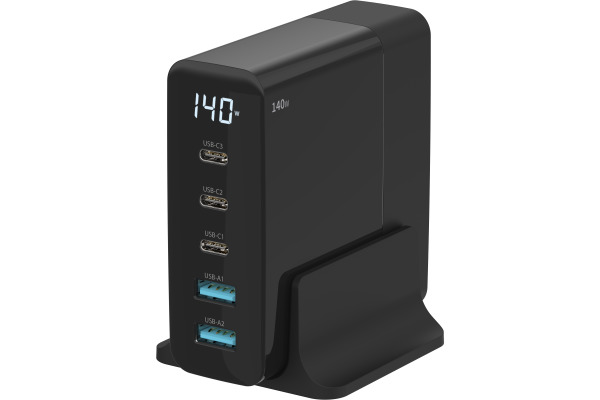 SITECOM 140W PD Desktop Charger CH-1004 with LED display