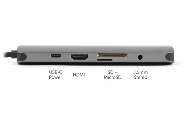 SITECOM USB-C Multi-Port Hub HDMI,LAN CN-382 3x USB-A, 4K, SD, mSD USB-C PD