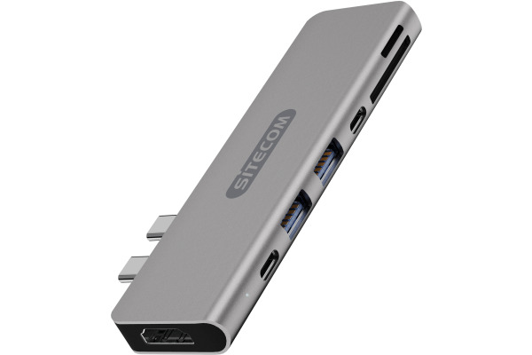 SITECOM USB-C MPA for Apple HDMI,USB-C CN-391 USB-A, SD, mSD USB-C PD 100w